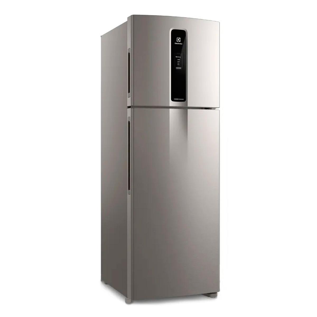 Heladera No Frost Inverter 408L Electrolux Top Freezer IF43s Plata